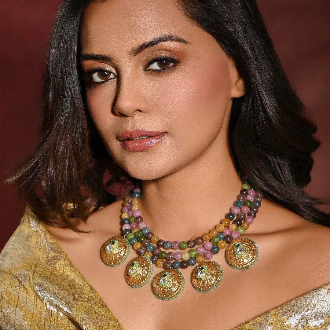 Lustrous Multi-Colour Beaded Necklace – Jewels by Radhika