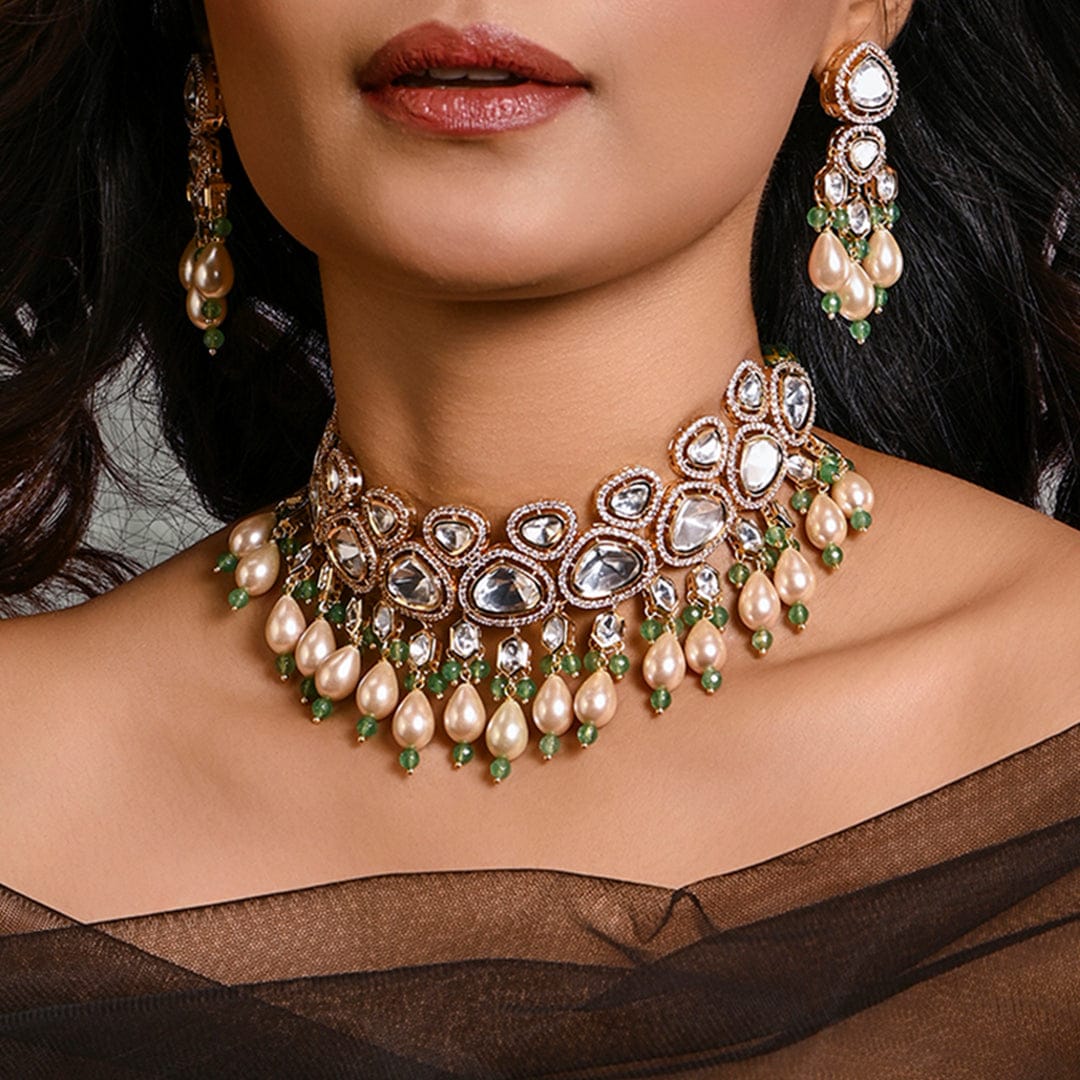 Choker Necklace Fancy Jewelry Imports Oxidised Indian Choker