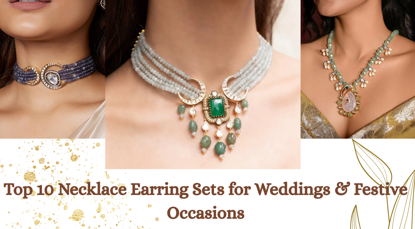 Top 10 Necklace Earring Sets for Weddings & Festive Occasions: