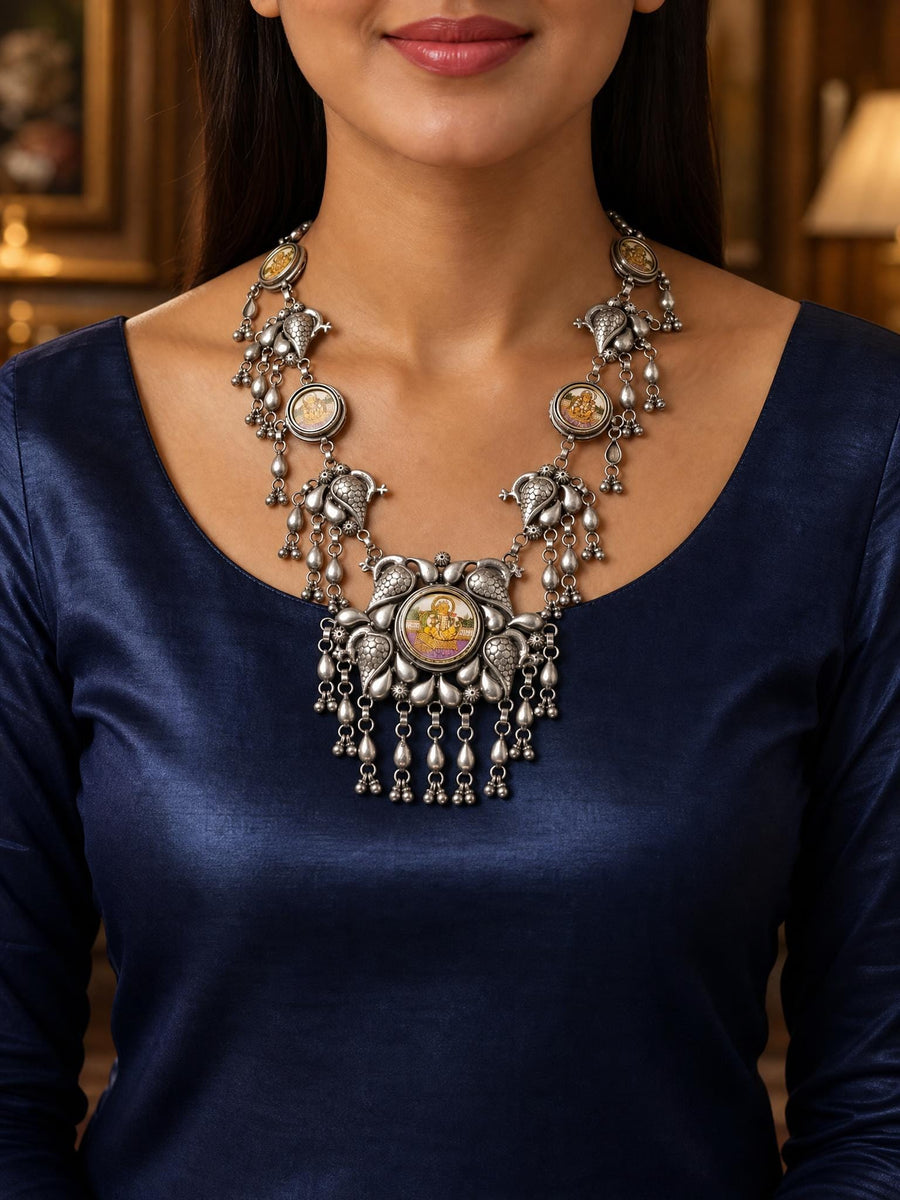 Noreyza Oxidised Necklace