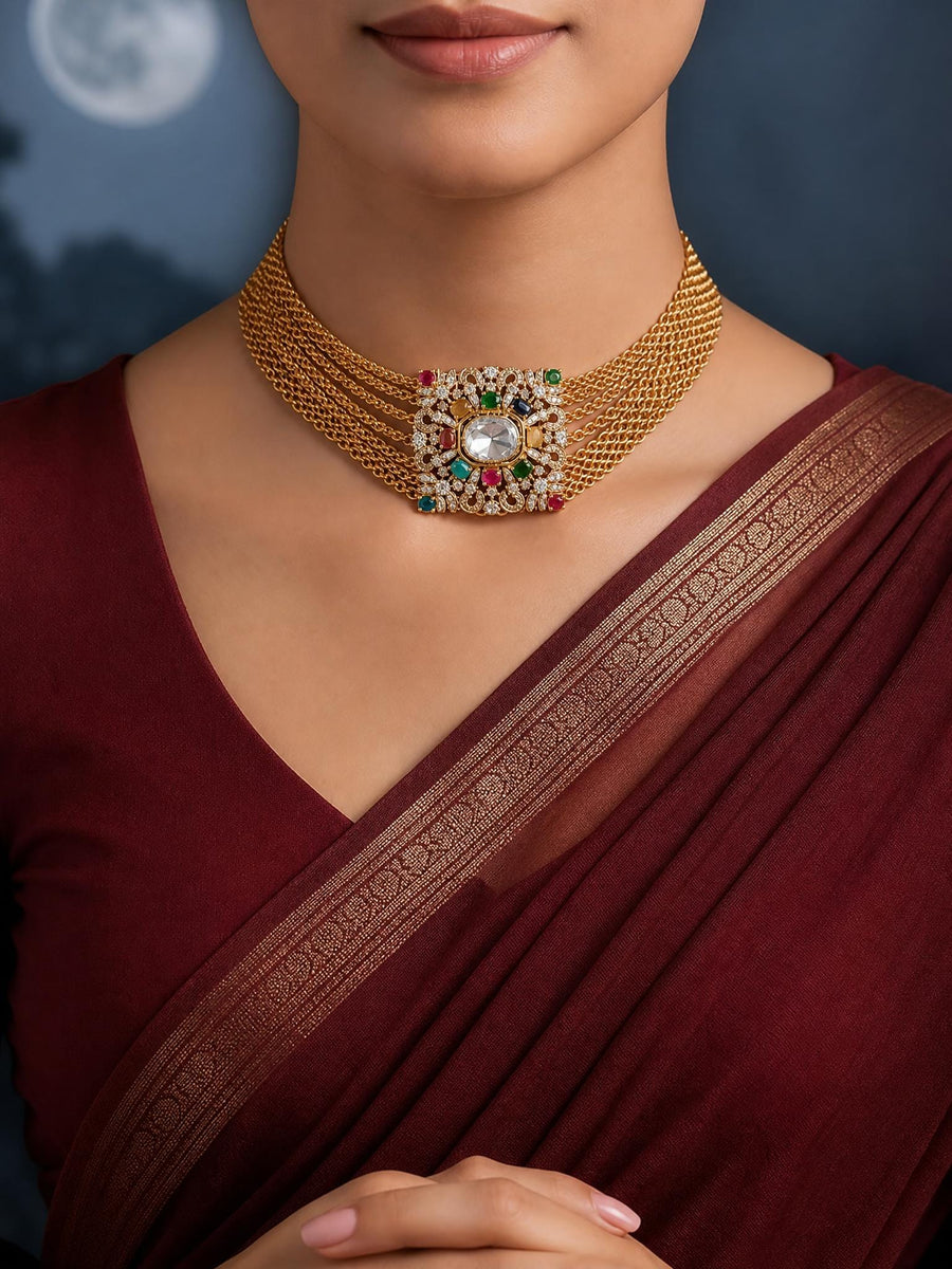 Vavya Choker necklace set
