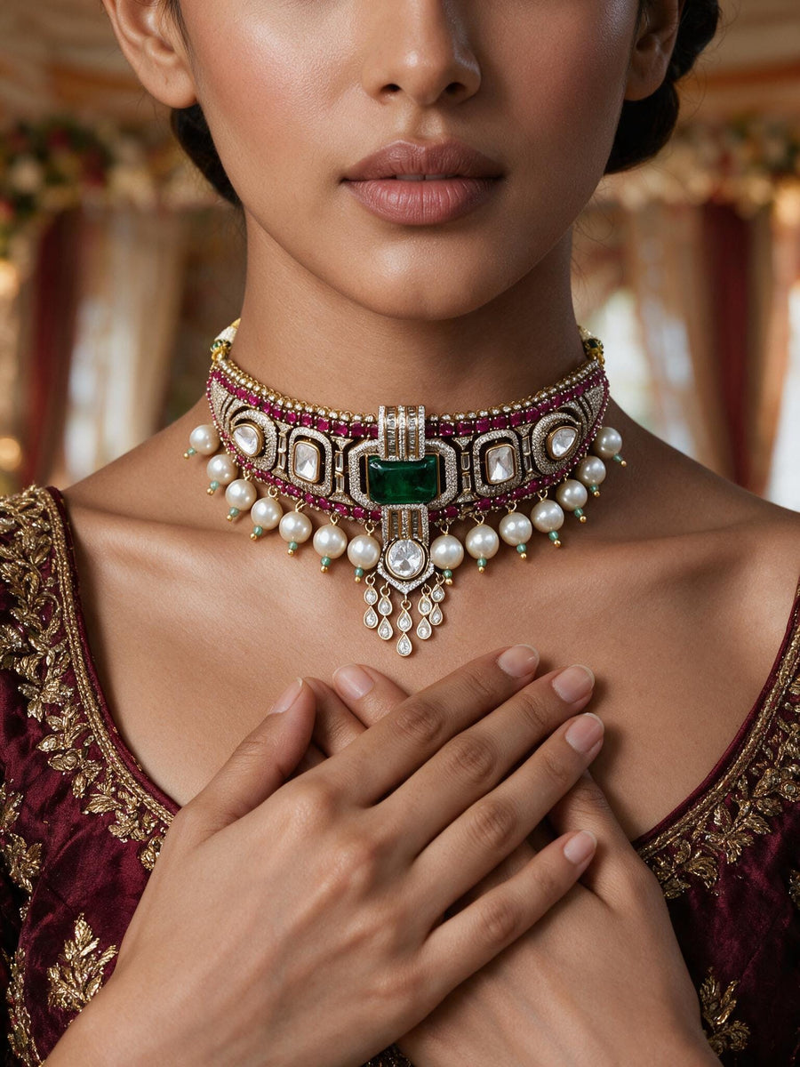Nevya Bridal necklace set