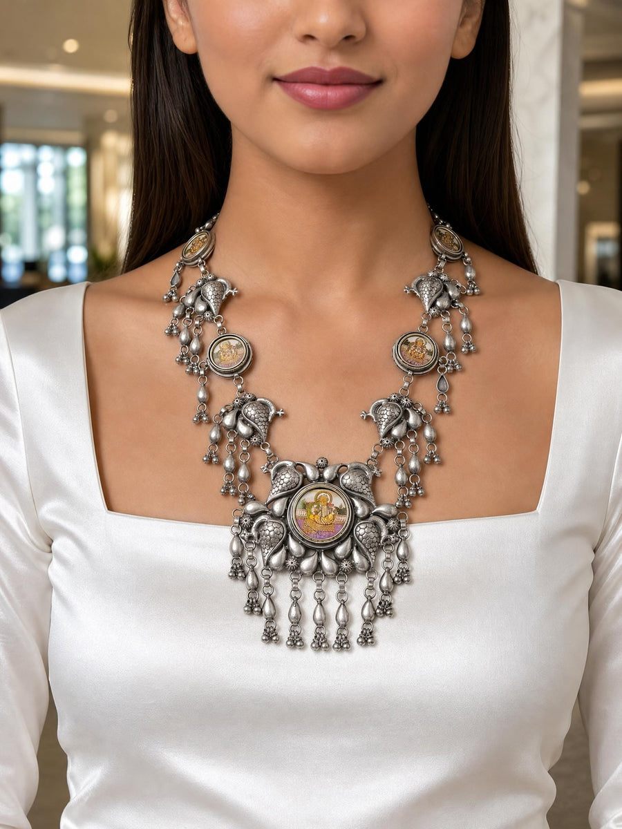 Noreyza Oxidised Necklace