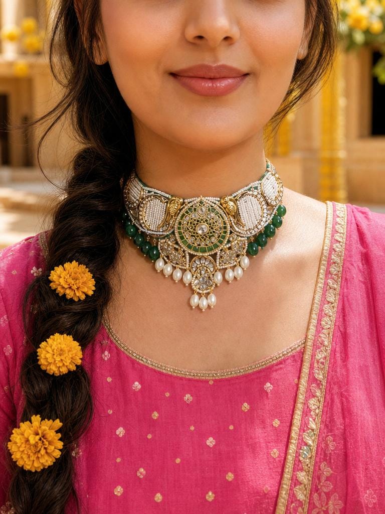 Multi Colour Evermore Pearls Choker Set