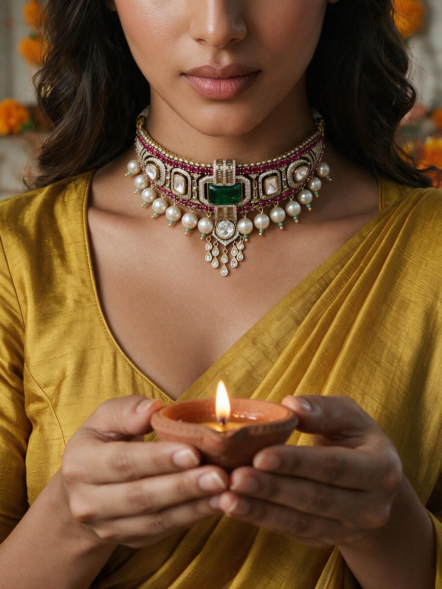 Nevya Bridal necklace set