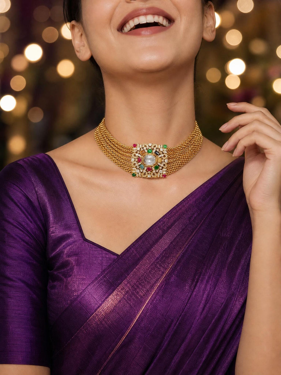 Vavya Choker necklace set