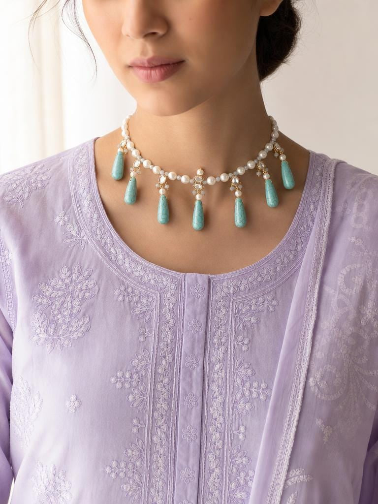 Aqua Drop Necklace