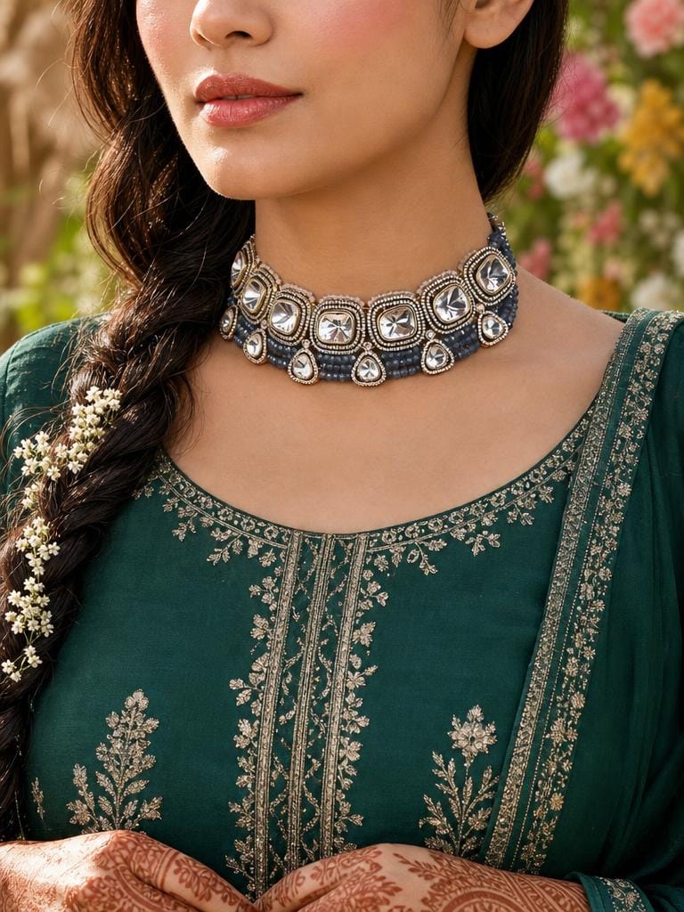 Heartfelt Choker With Earrings