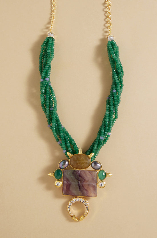Load image into Gallery viewer, Green Bespoke Pendant Necklace
