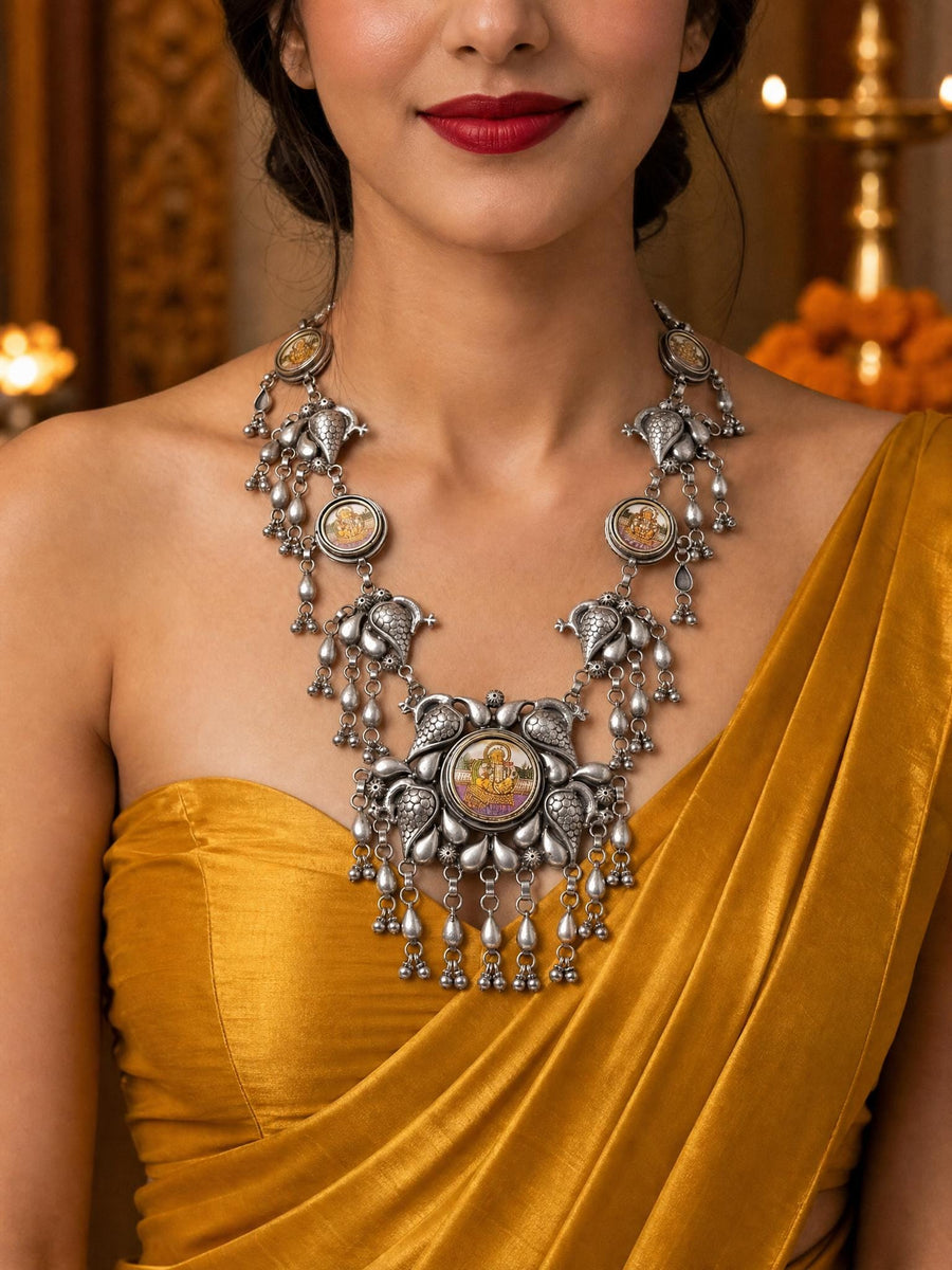 Noreyza Oxidised Necklace