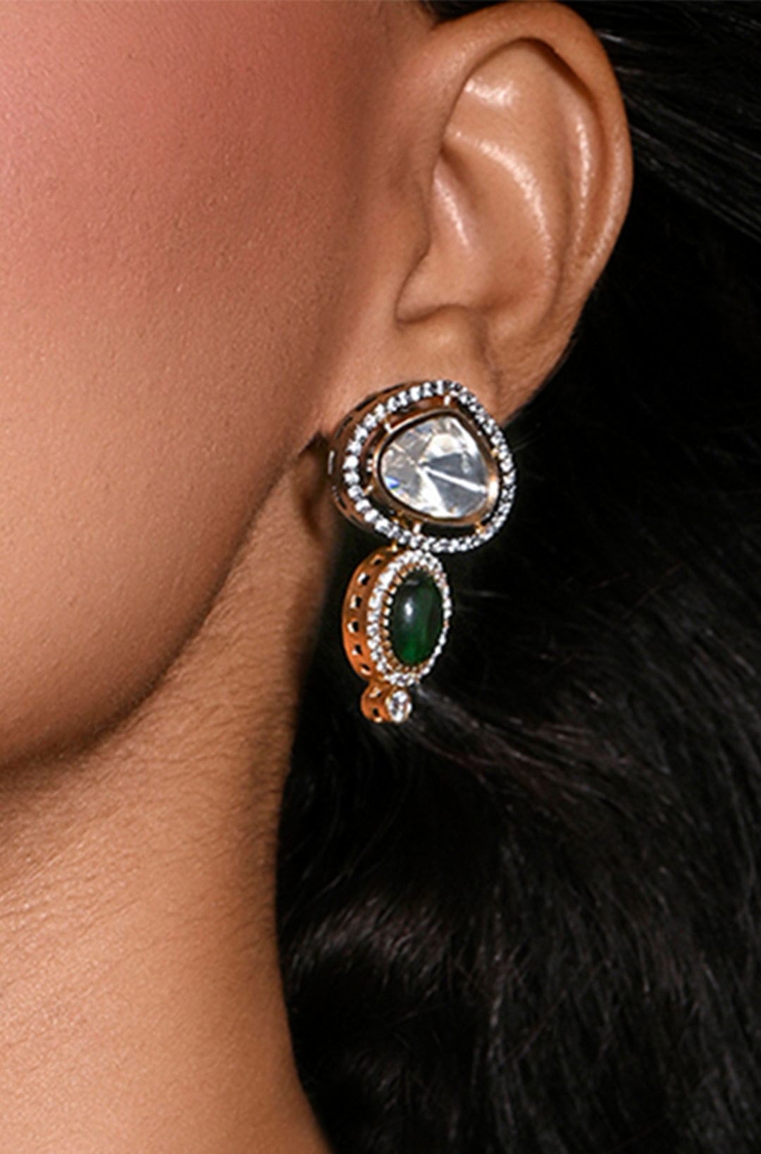 Crimson Cascade Earrings - Joules by Radhika 