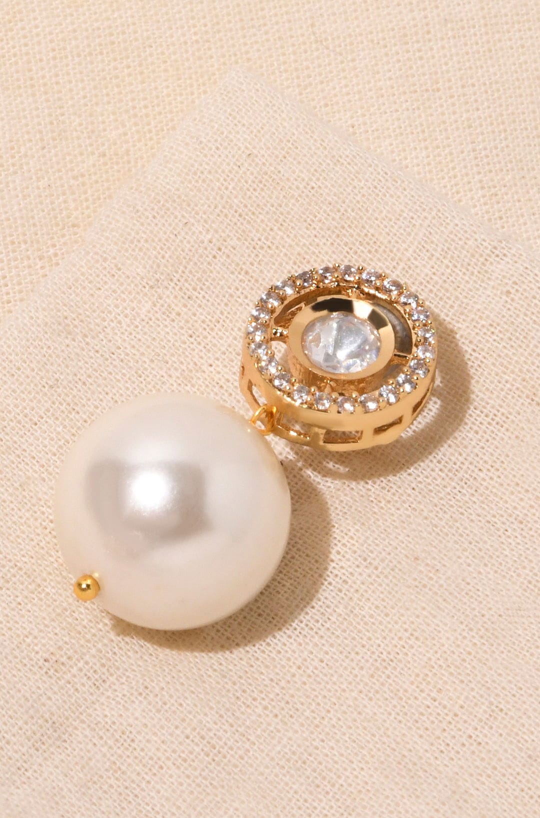 Dazzling Snow White Drop Earrings - Joules by Radhika 