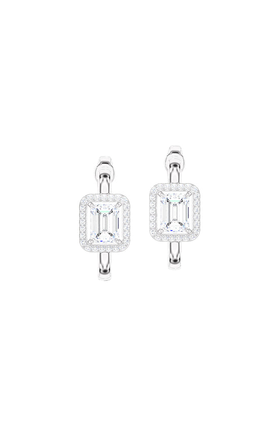 Load image into Gallery viewer, Emerald Cut Earrings
