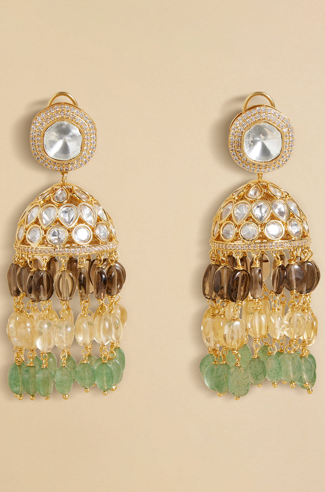 Gold Finished Long Jhumka Earrings in Sterling Silver ER 000 – Deccan  Jewelry