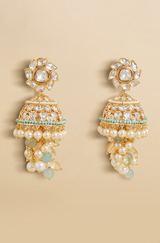Platec Pearl Drops Jhumka Earrings