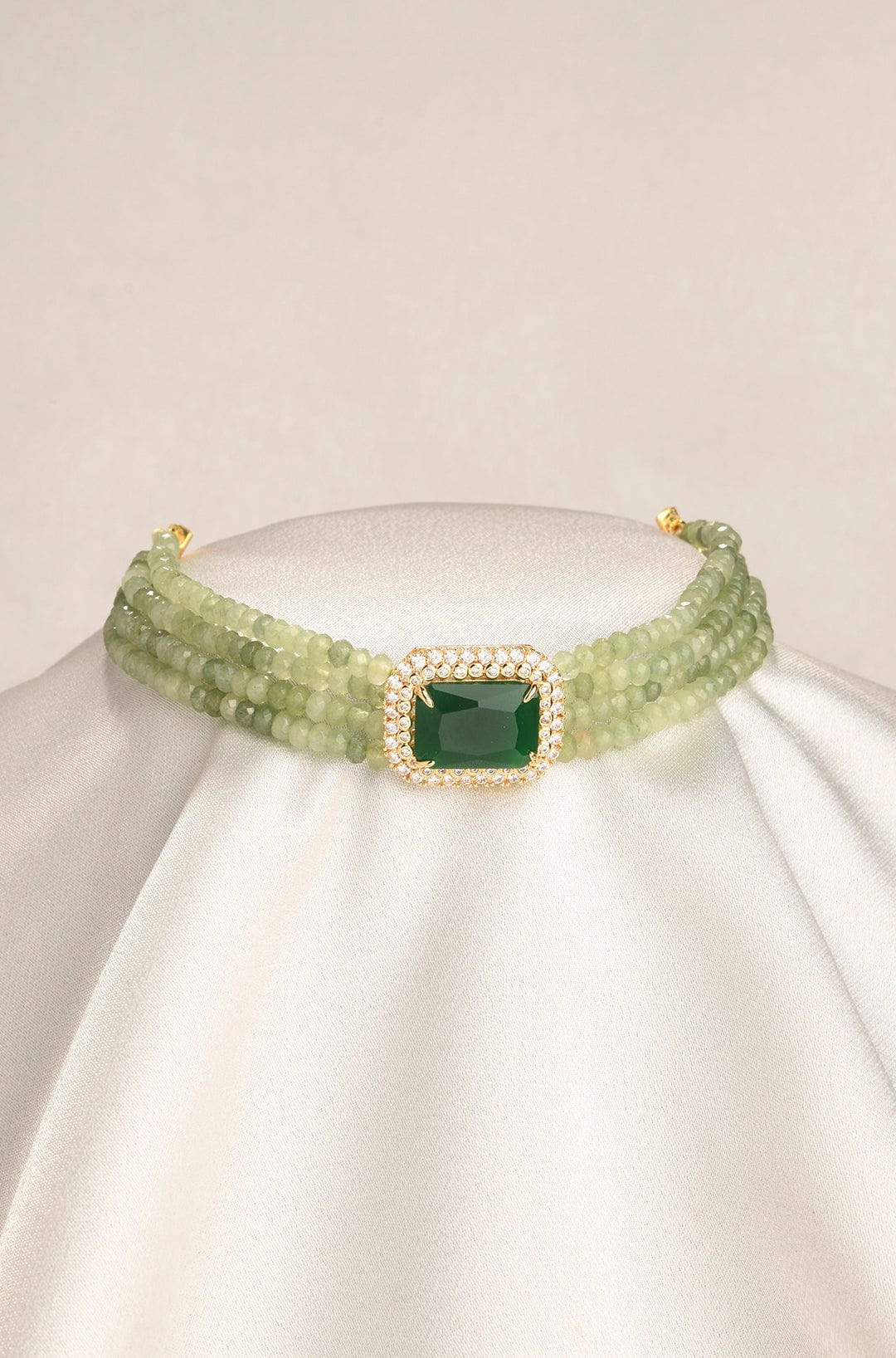 Elegant Green Choker - Joules by Radhika 