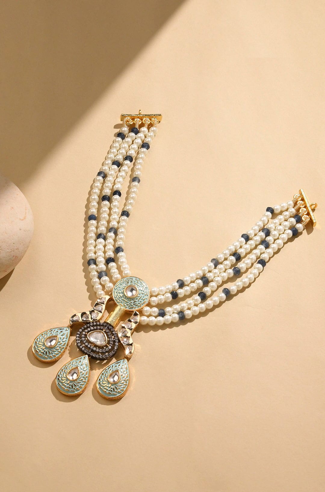 Elegant White Choker - Joules by Radhika 