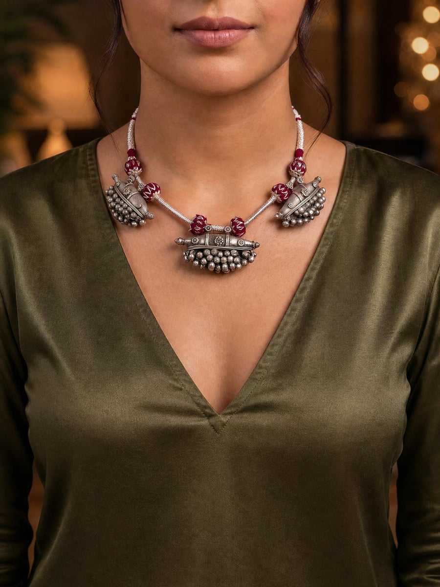Zovanya Oxidised Necklace
