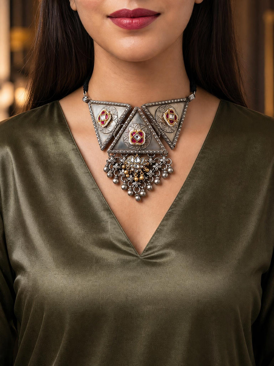 Cavirae Oxidised Necklace