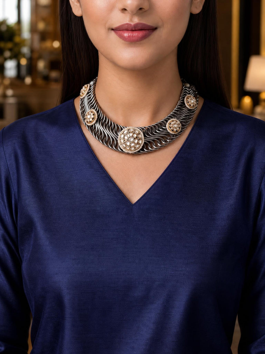 Ilyvane Oxidised Necklace