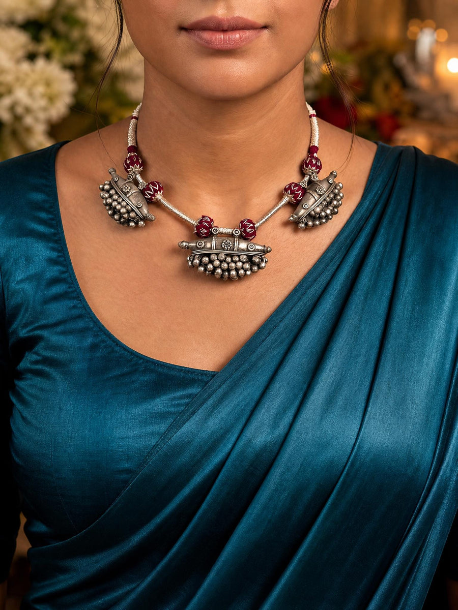 Zovanya Oxidised Necklace