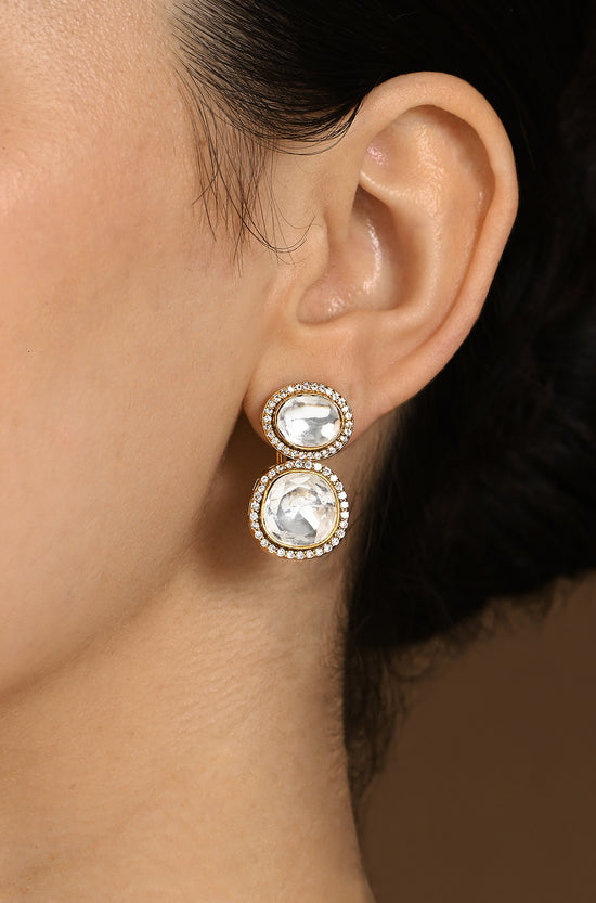 Glittering Polki Earrings