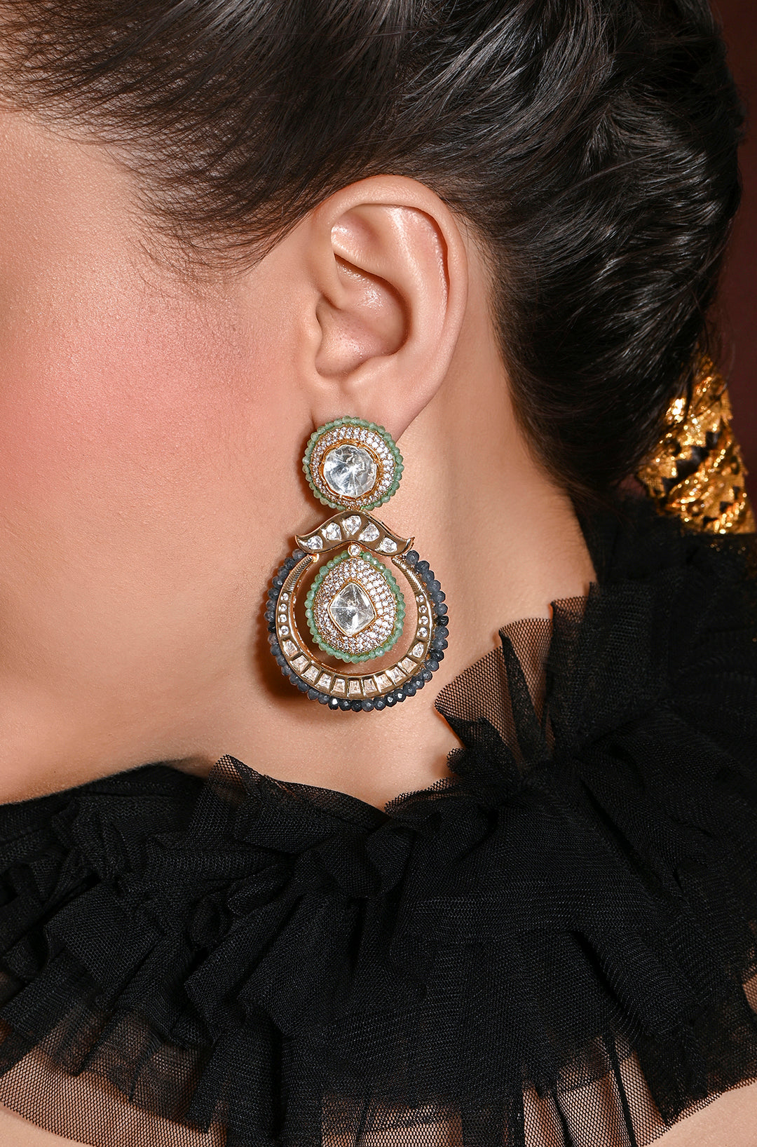 Golden Dangler Earrings