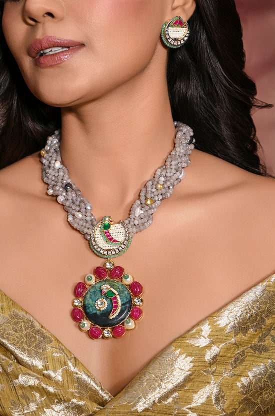 Ornate Multi-Colour Necklace