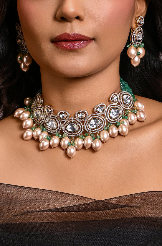 Ravishing Necklace With Earrings