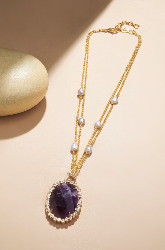 Load image into Gallery viewer, Effervescent Amethyst Necklace
