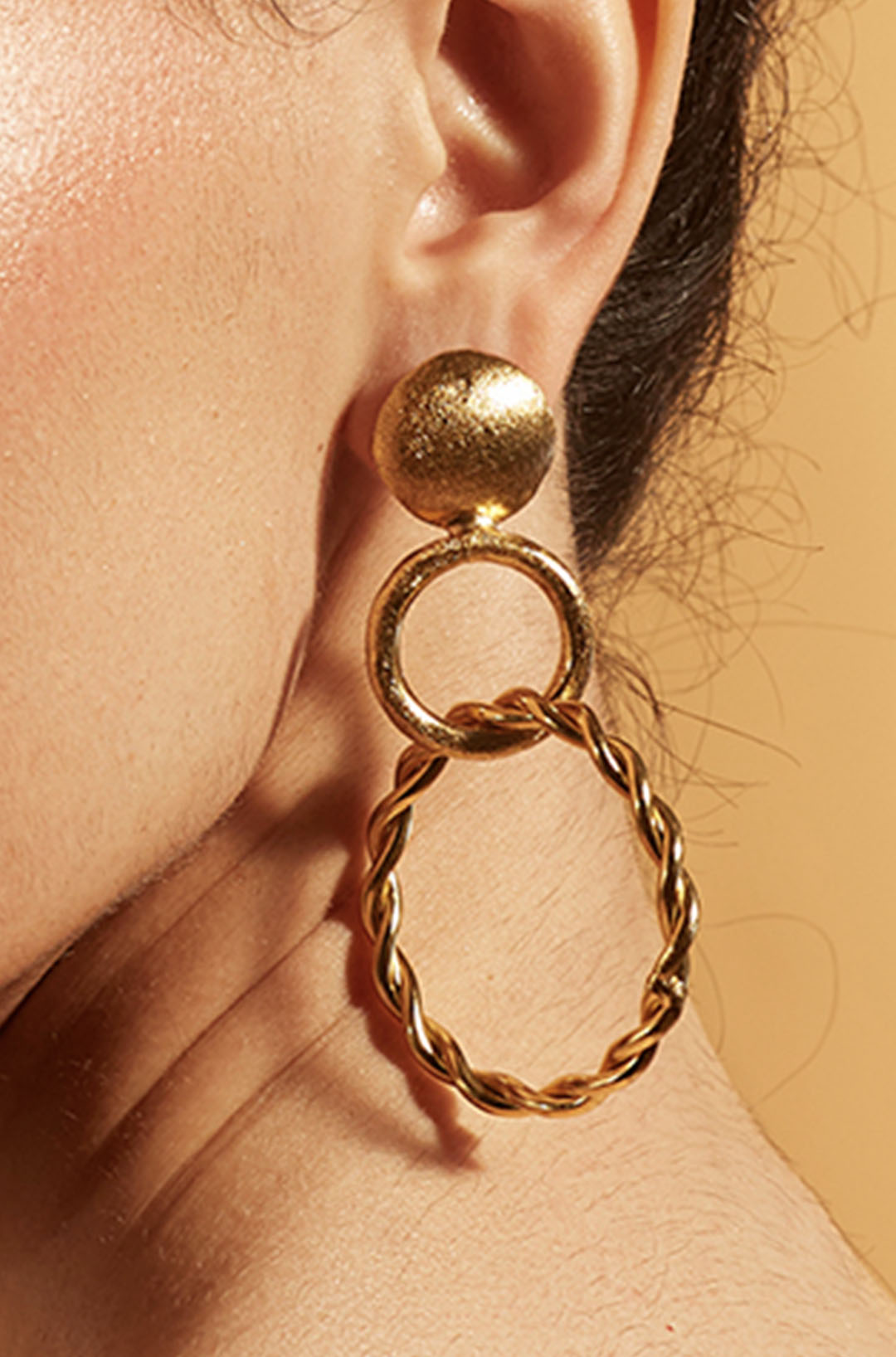 Double Loop Drop Earring