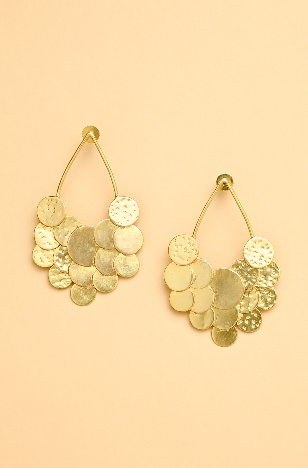 Load image into Gallery viewer, Cherry drops  Gold Earrings
