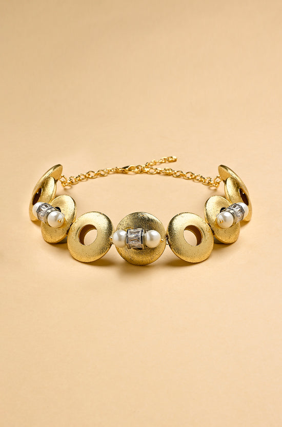 Load image into Gallery viewer, Golden Circlets Mini Choker
