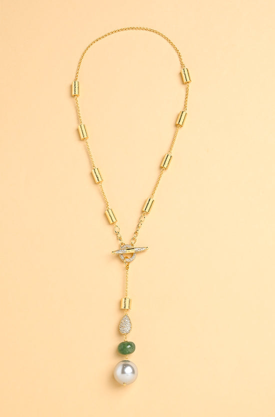 Jade Lariat Necklace