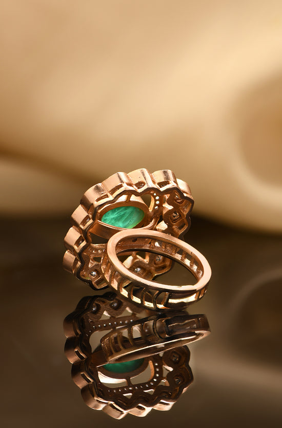 Luminous Emerald Ring