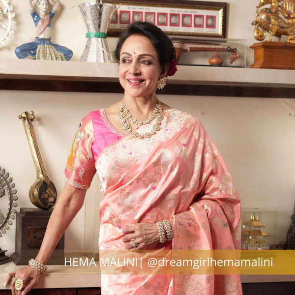 Hema Malini in Indian Traditional Jewellery from Joules By Radhika