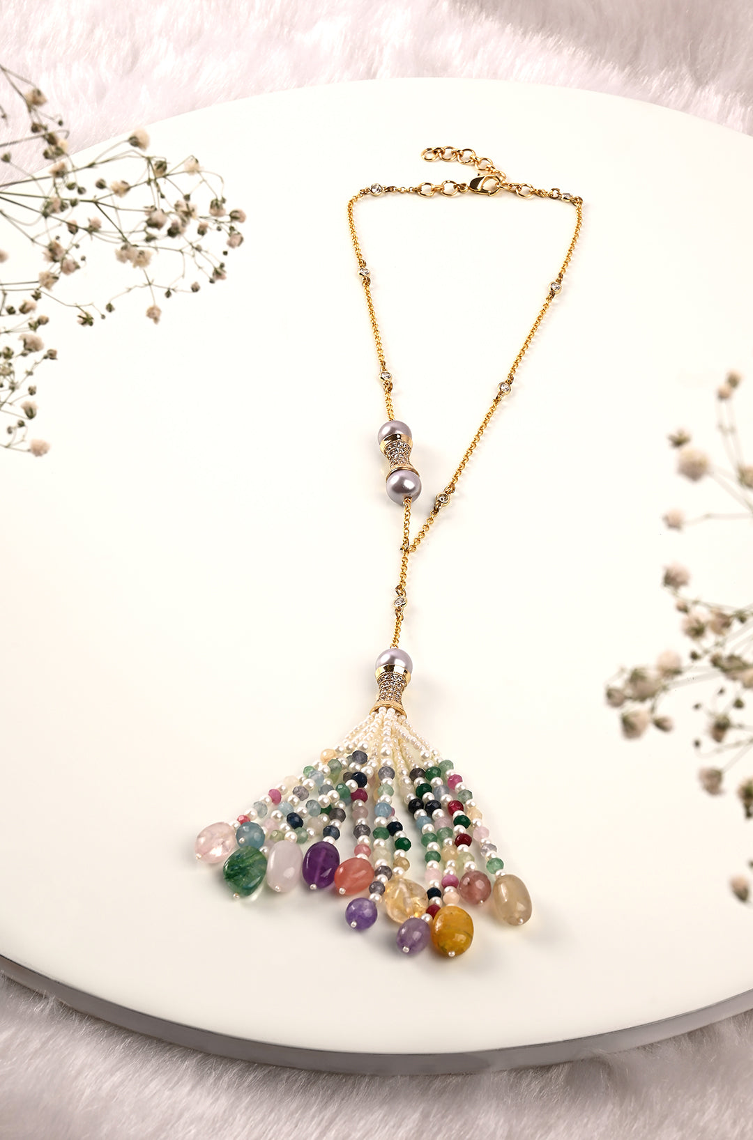 Multi Colour Pearls Necklace