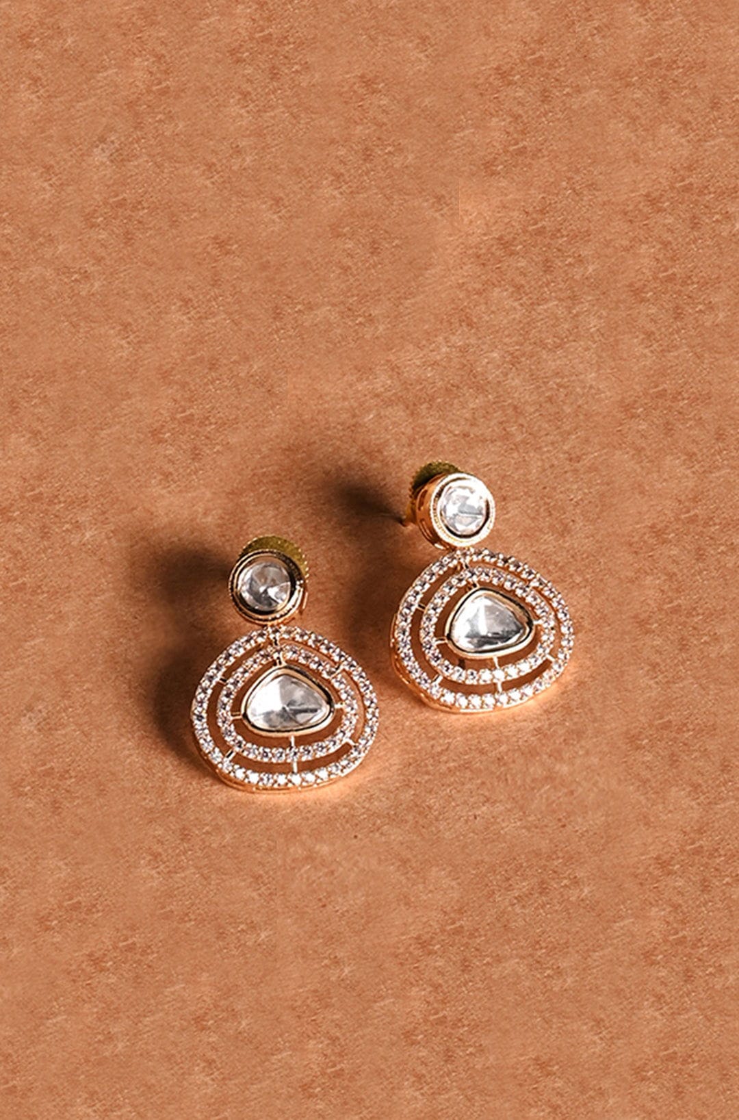 Kundan Charmstone Earrings - Joules by Radhika 