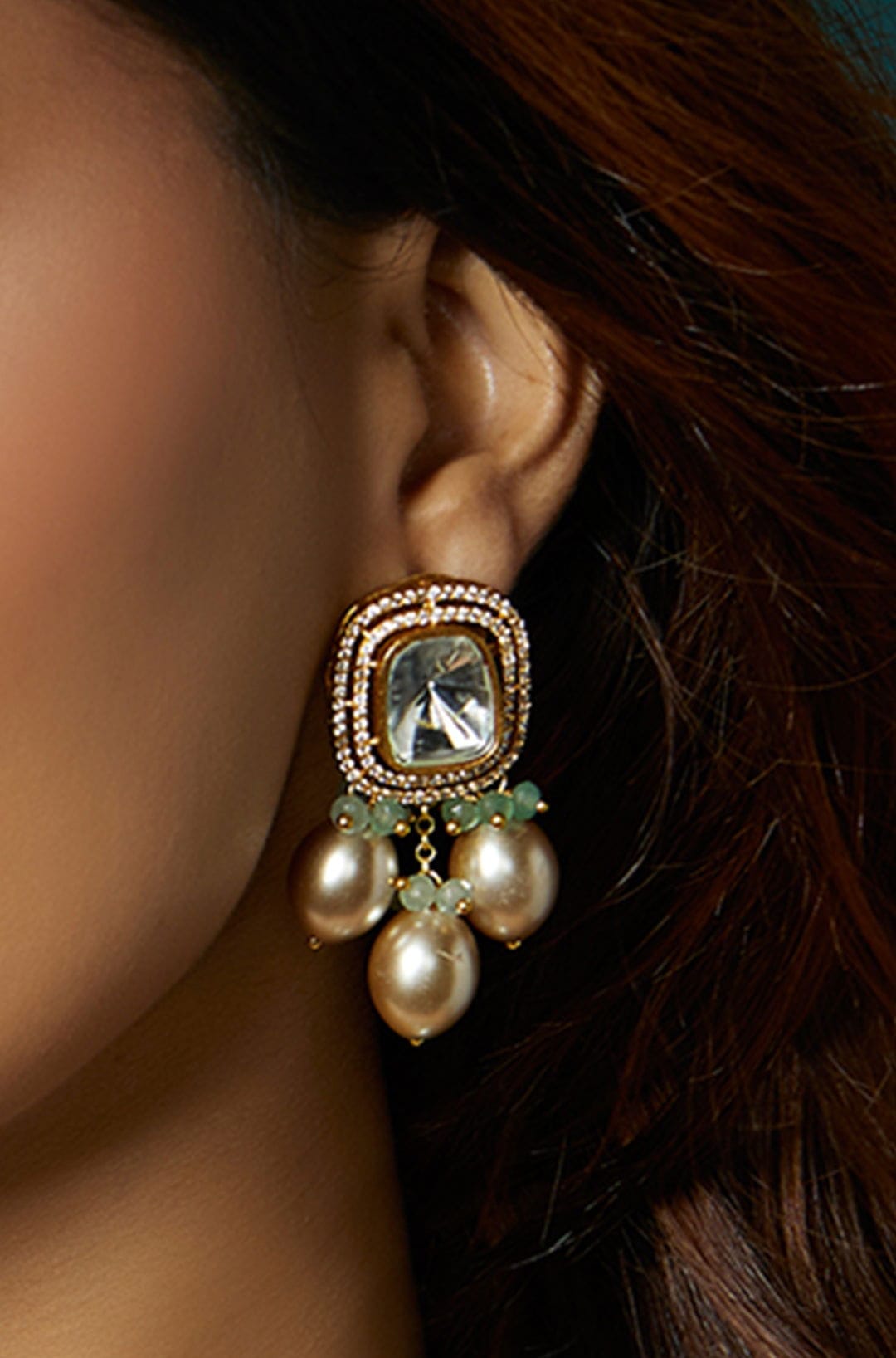 Kundan Enchantment Earrings - Joules by Radhika 