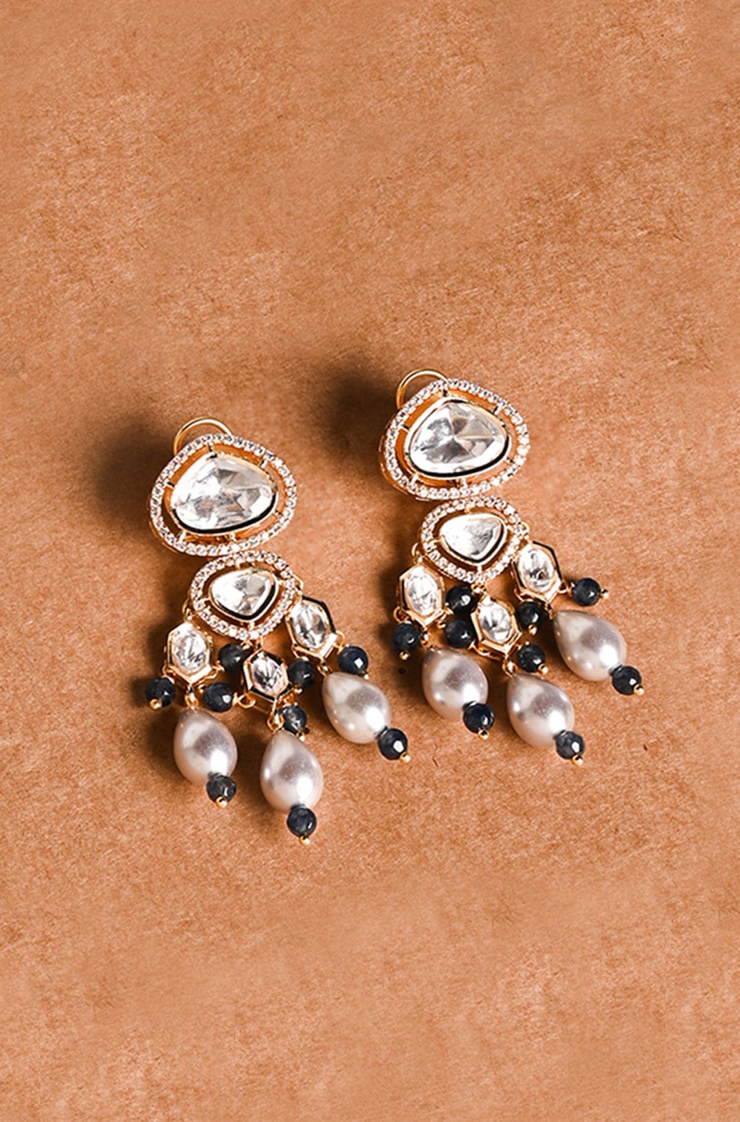 Kundan Harmony Earrings - Joules by Radhika 