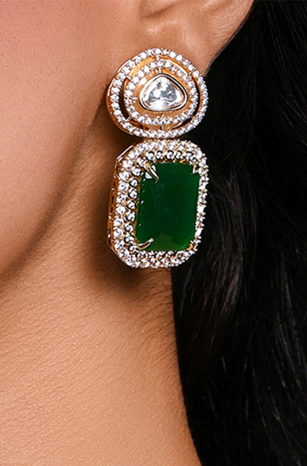 Kundan Radiant Rain Earrings - Joules by Radhika 