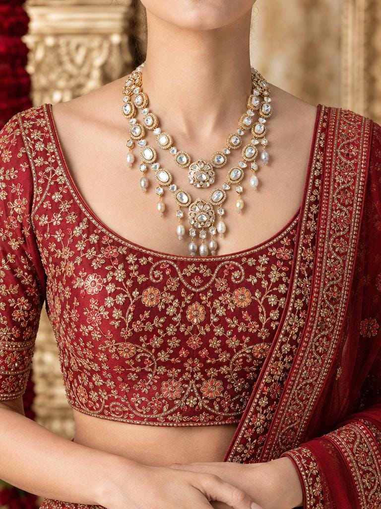 Royal Aura Layered Necklace Set