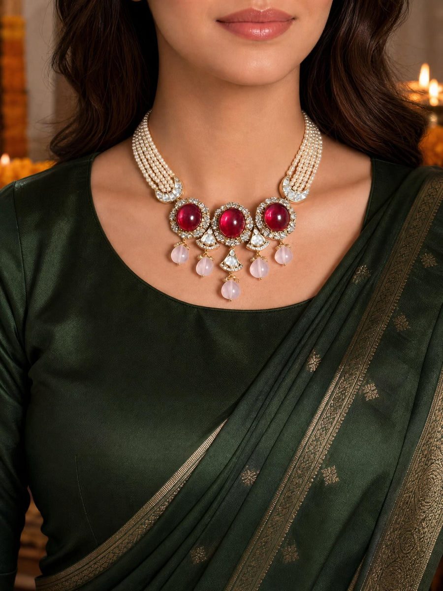 Leher Necklace Set