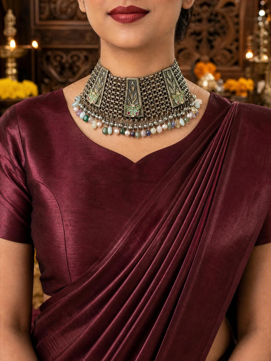 Zarelia Oxidised Necklace
