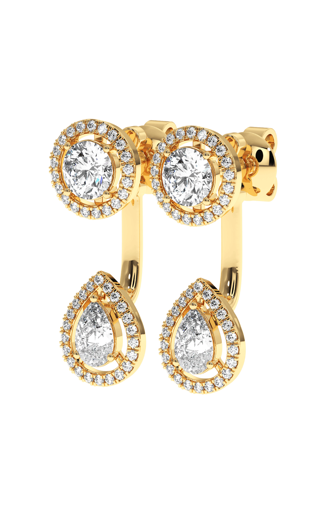 Luminous Halo 2 in 1 Earrings - Joules by Radhika 