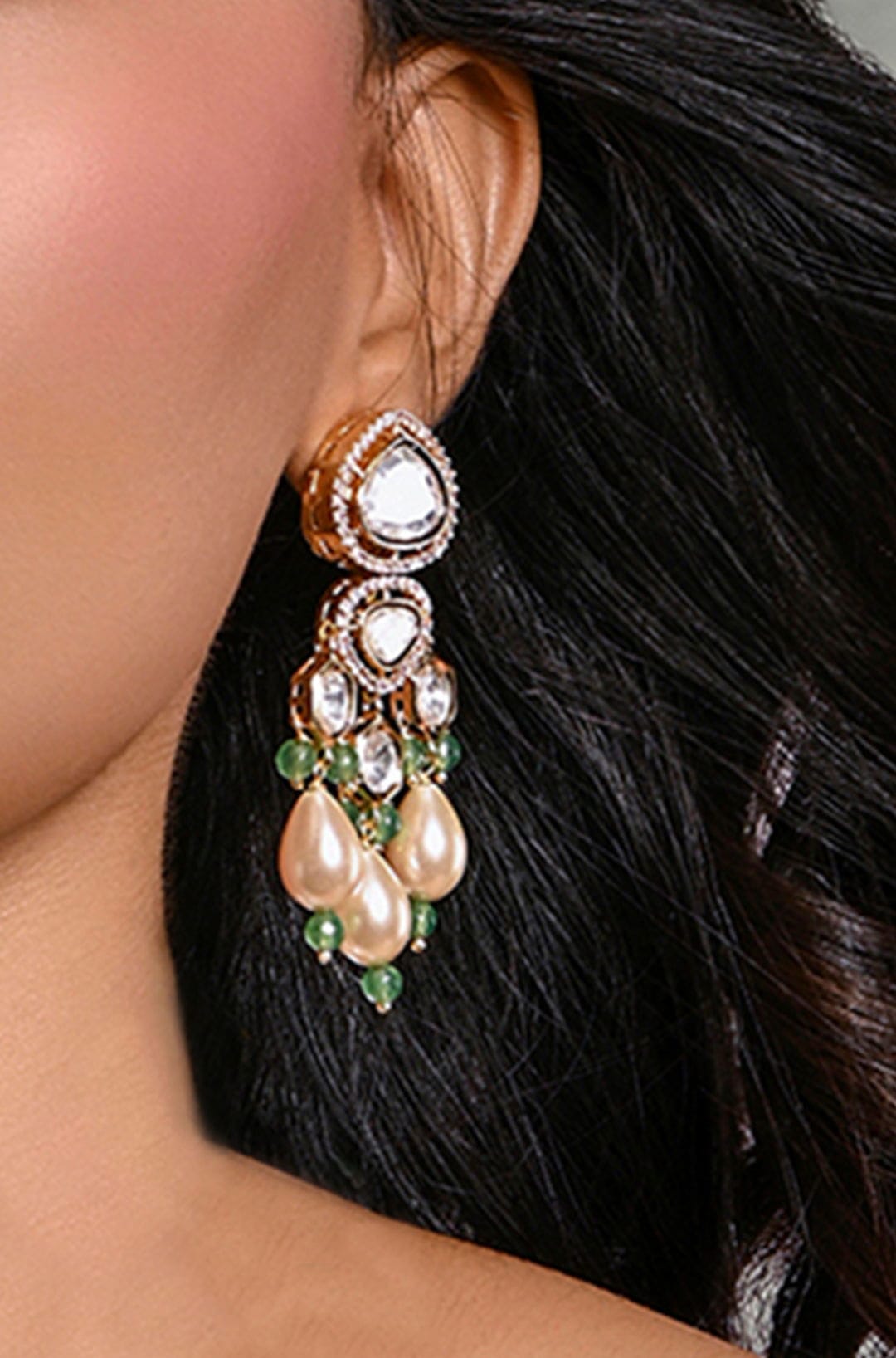 Lustrous Lotus Earrings - Joules by Radhika 