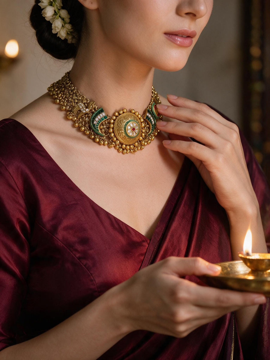 Heer Mahal Kundan Necklace