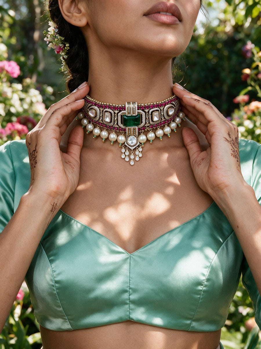 Nevya Bridal necklace set