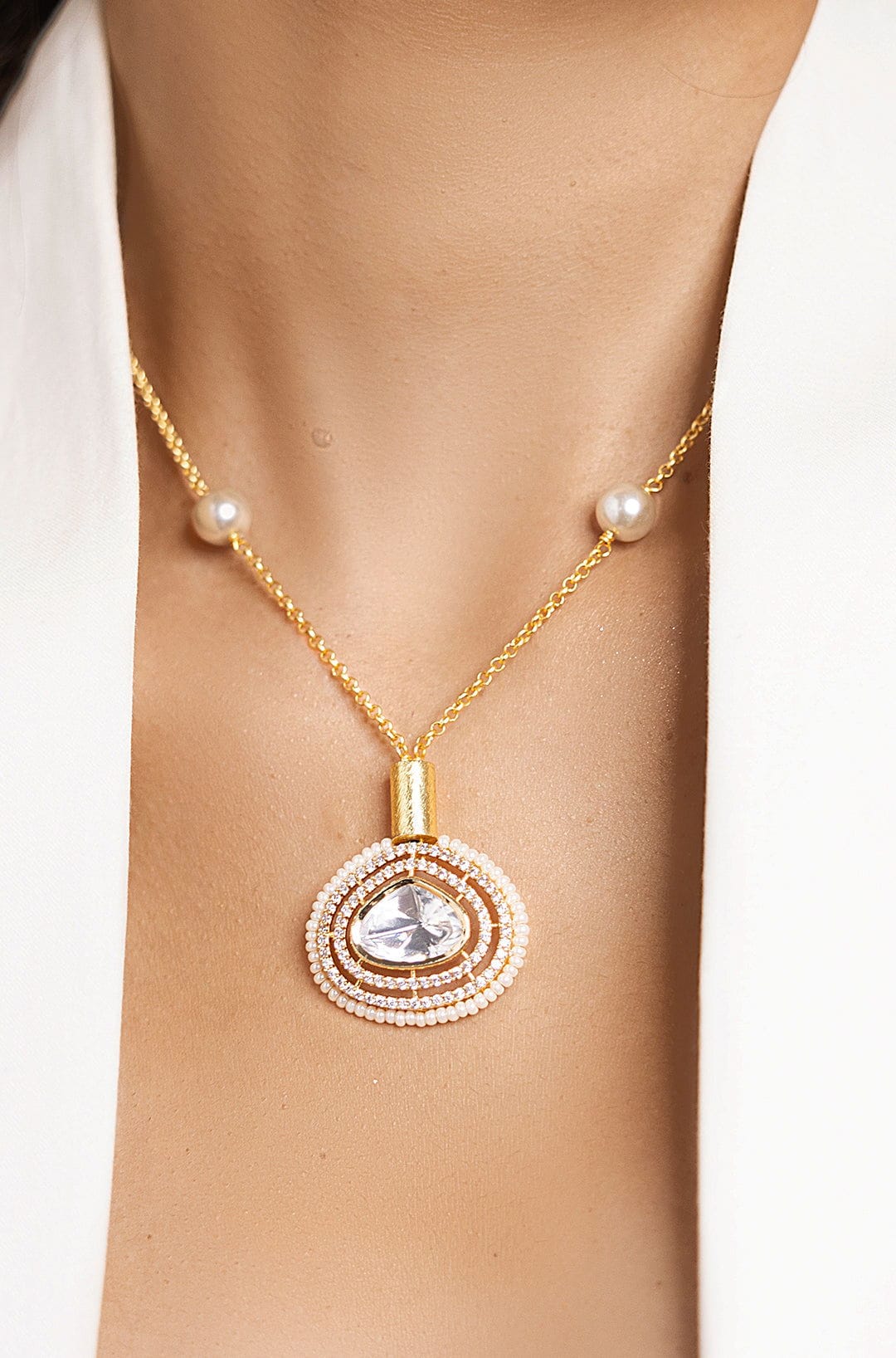 Magnificent Gold Necklace - Joules by Radhika 