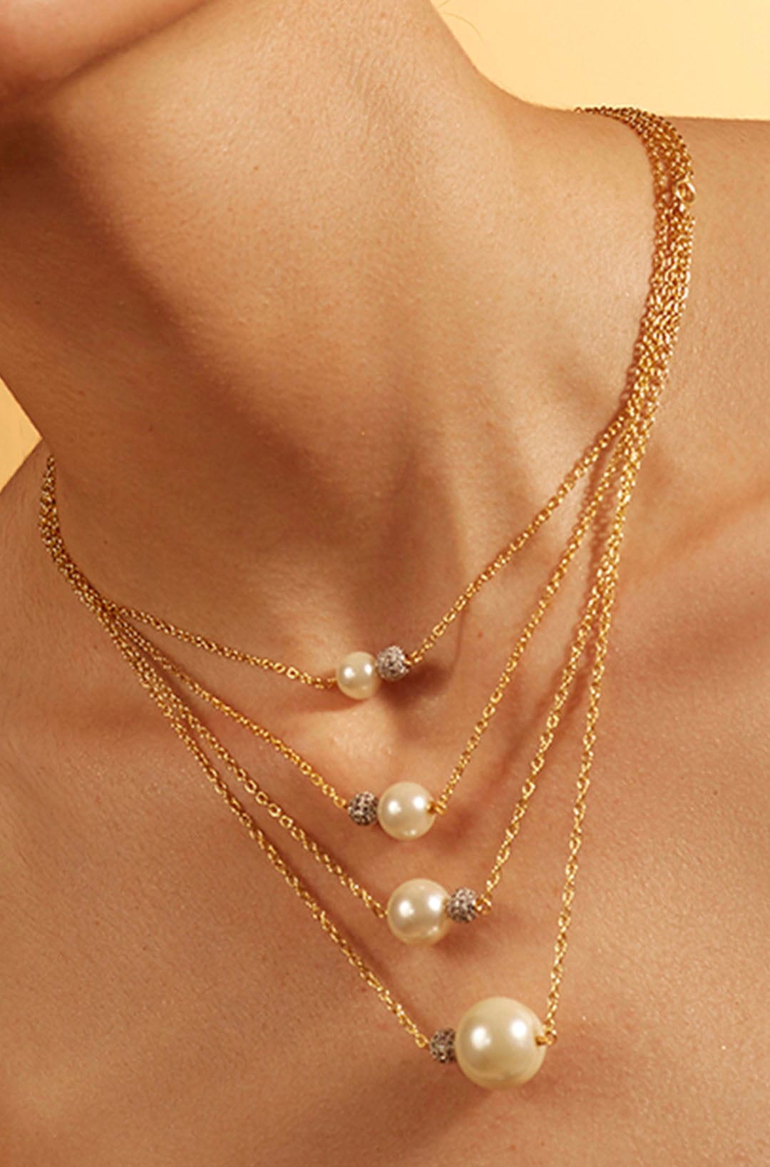 Multi-Layer Pearl Necklace - Joules by Radhika 